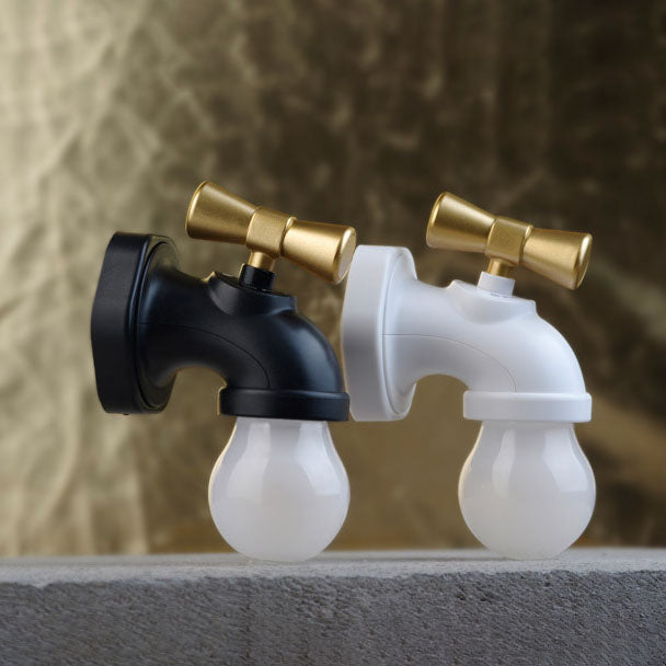 BowLift Modern Faucet-Style USB-Powered LED Night Light Wall Lamp - ABS/PC