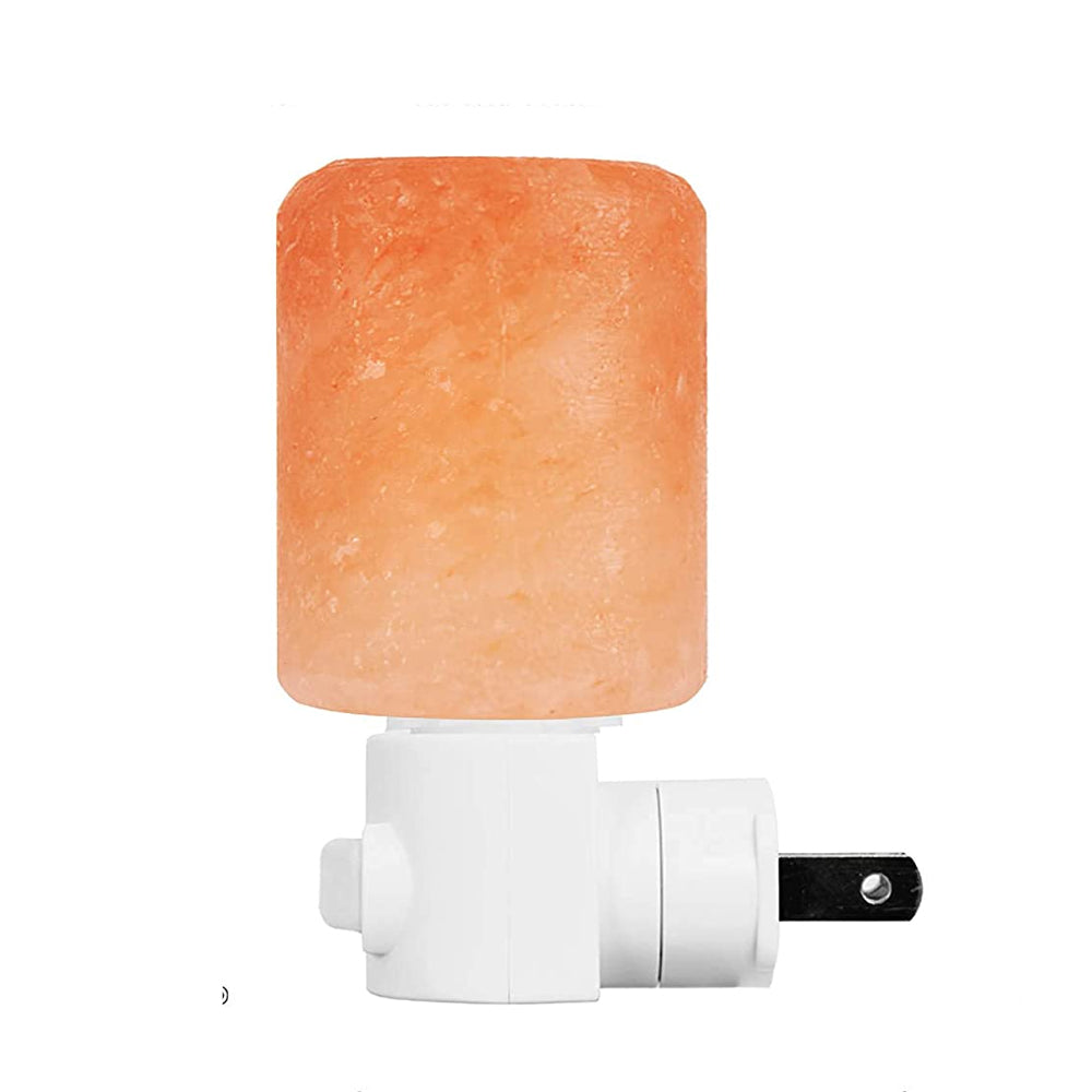 BowLift Natural Crystal Himalayan Salt Lamp – Plug-in Bedside Lamp for a Warm, Soothing Glow