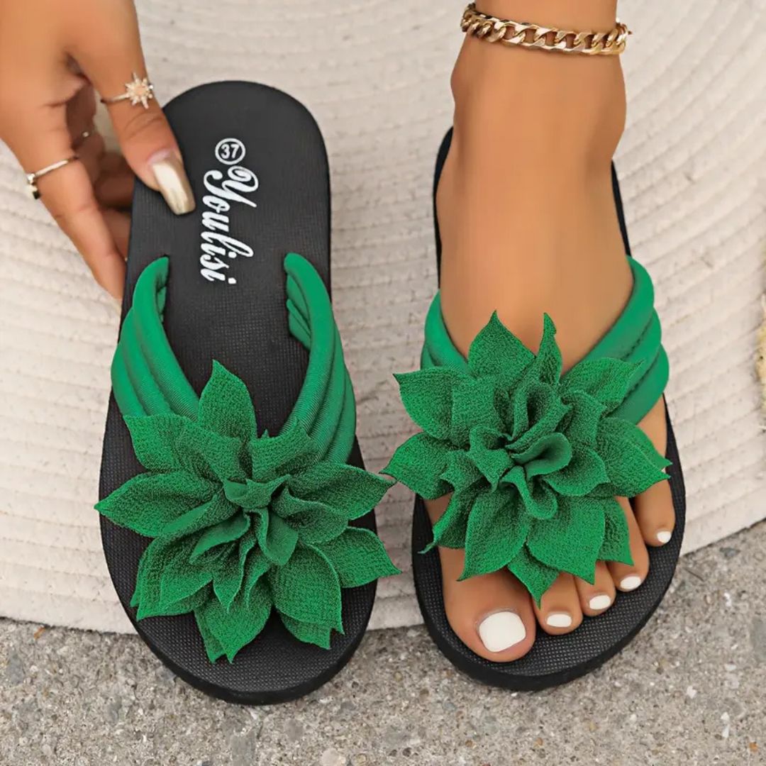 Floriva – Women's Floral Flip-Flops