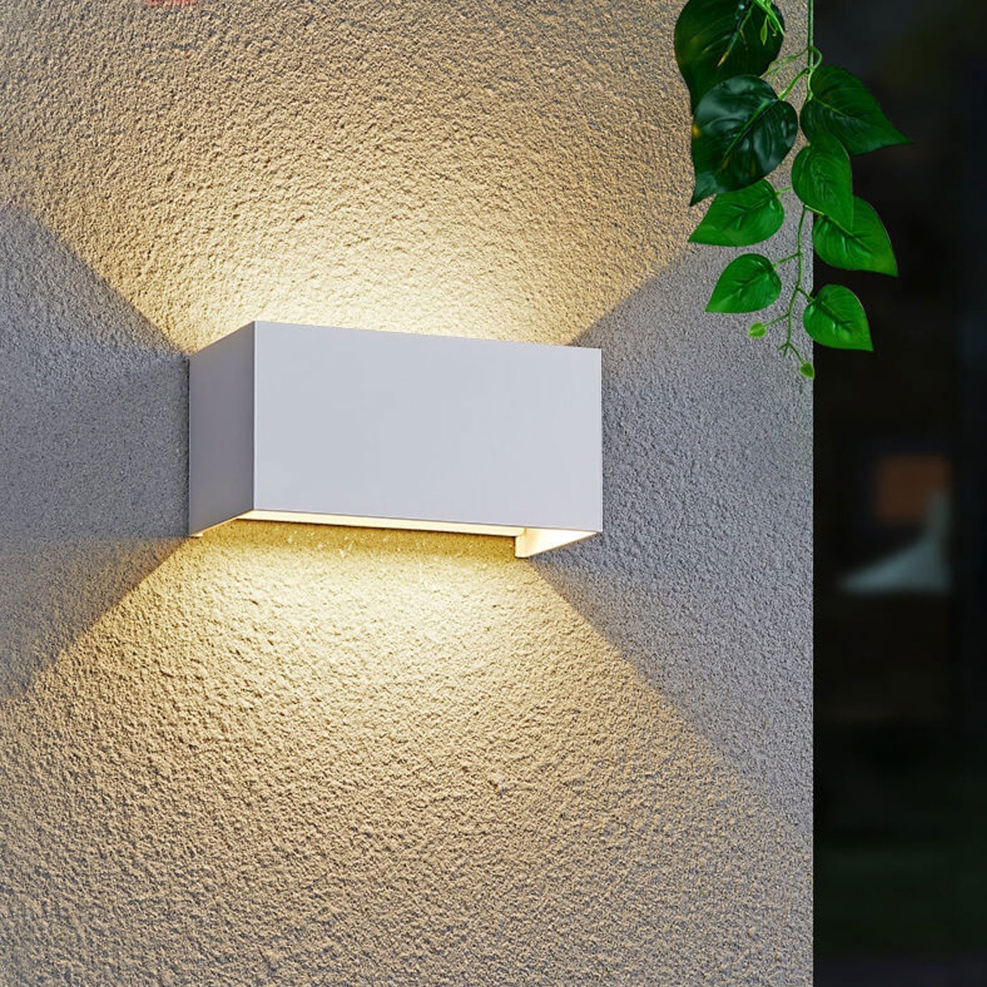 LZINA™ | Modern waterproof rectangular LED wall light for outdoor use with up and down lighting