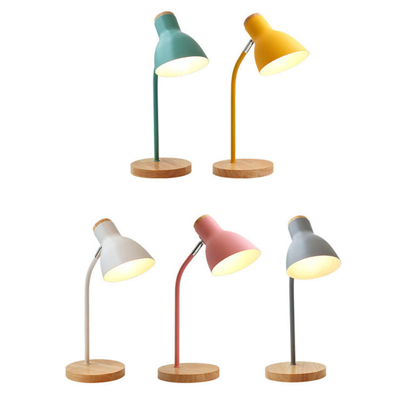 BowLift Flashlight-Shaped Swivel Table Lamp in Macaron Metal – 1-Light Night Light for Kids' Room