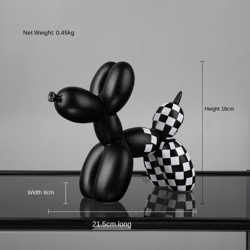 LZINA™ | Black and white balloon dog