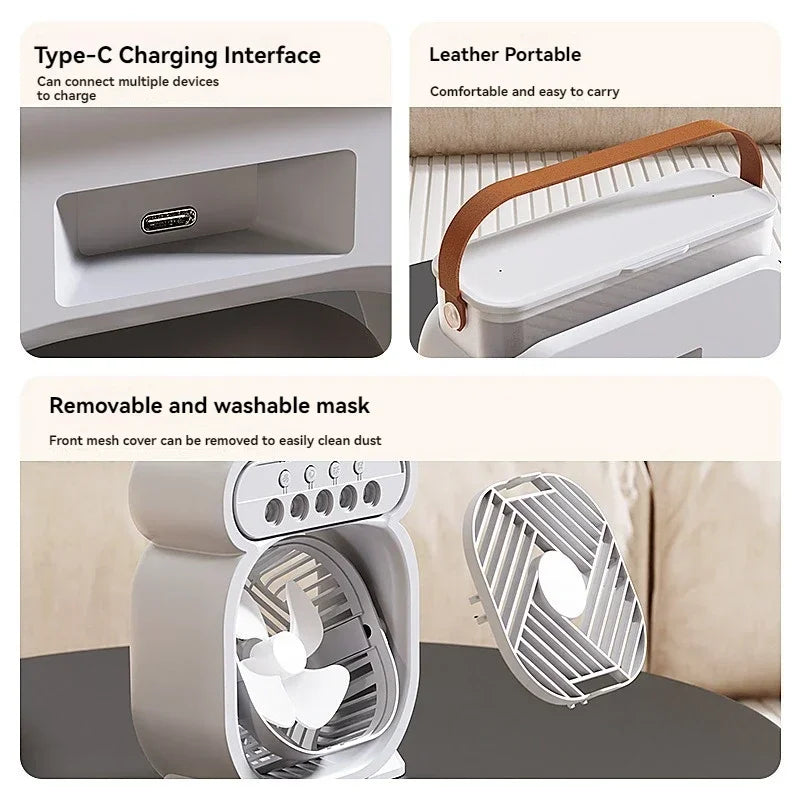 LZINA™ | 3 in 1 Portable Air Conditioner with Night Light and Humidifier