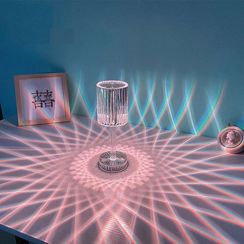 BowLift Touch-Activated Gatsby Crystal Lamp