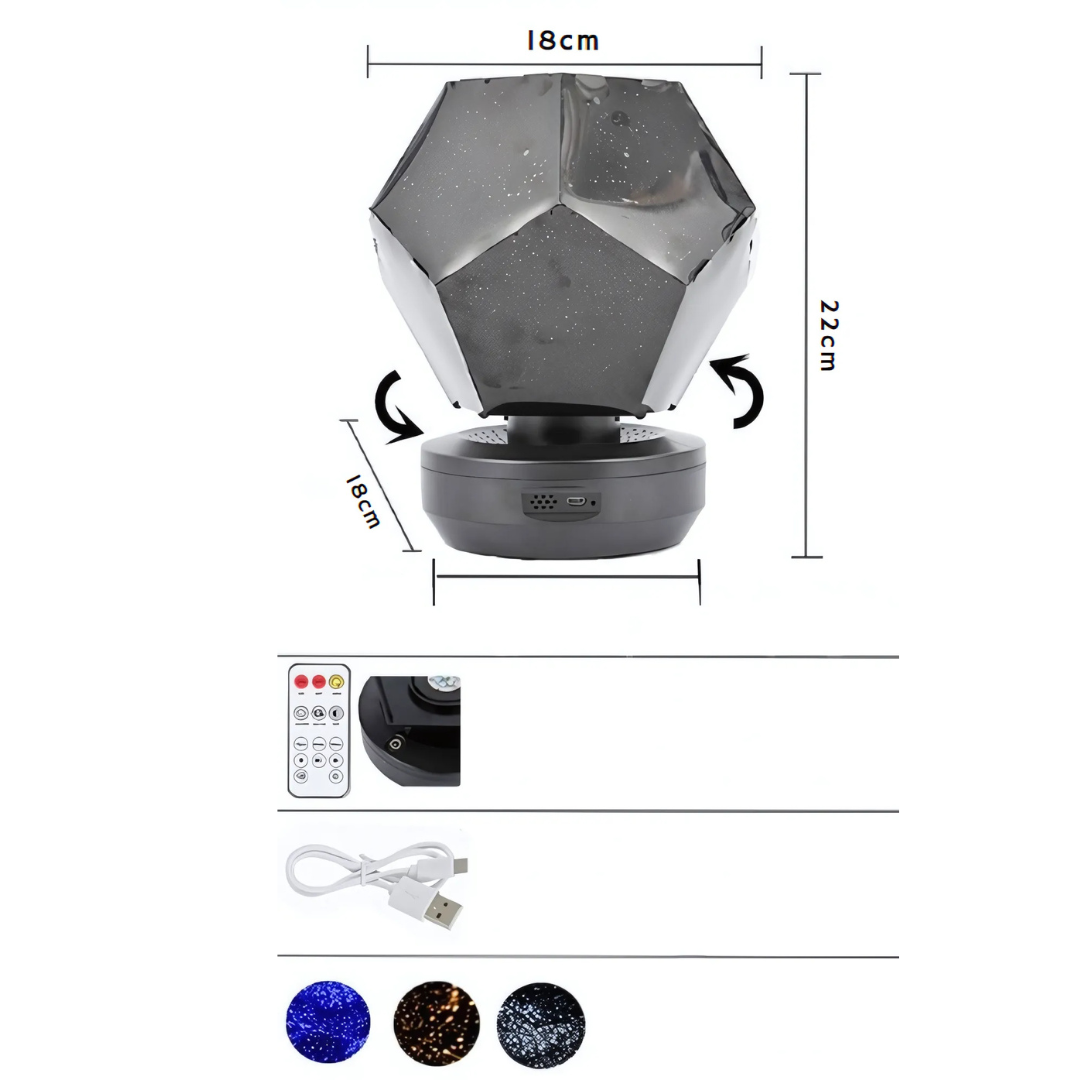 LZINA™ | Star Projector LED Galaxy Night Light