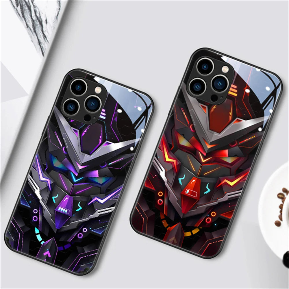 LZINA™ | Cool Mecha Apple Smart Flash Phone Case