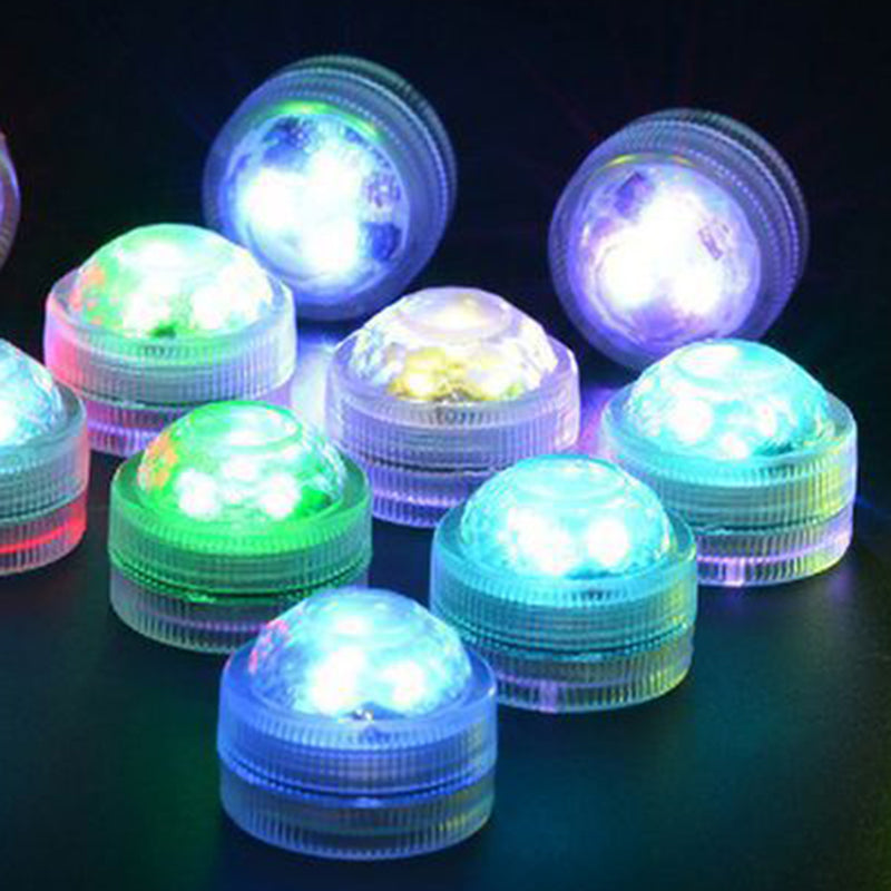 LZINA™ | Modern Simplicity waterproof Battery PS round underwater LED landscape lighting outdoor light for outdoor patio
