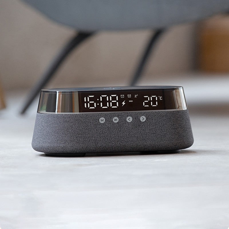LZINA™ | Night Light Wireless Charging Alarm Clock Retro Bluetooth Speaker