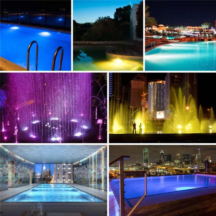 BowLift 18x3W ABS Plastic Pool Wall Light — Underwater LED Lamp, White Finish