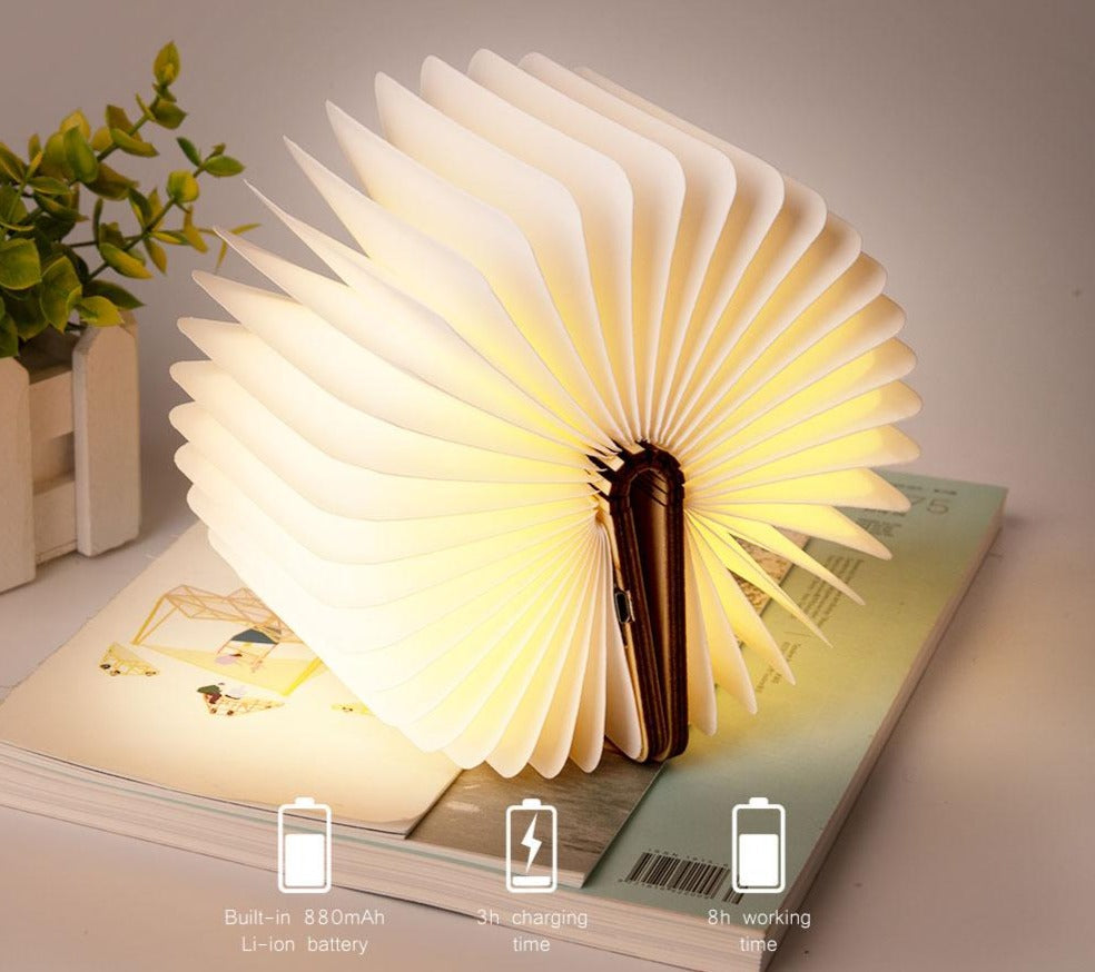 BowLift Cordless LED Reading Lamp with Adjustable Brightness for Wonderbook