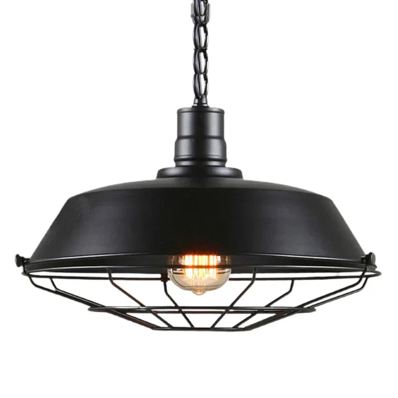 BowLift | Vintage Loft Pendant Light: Industrial Retro Iron Ceiling Light Chandelier for Living Room, Restaurant, Bar, Kitchen