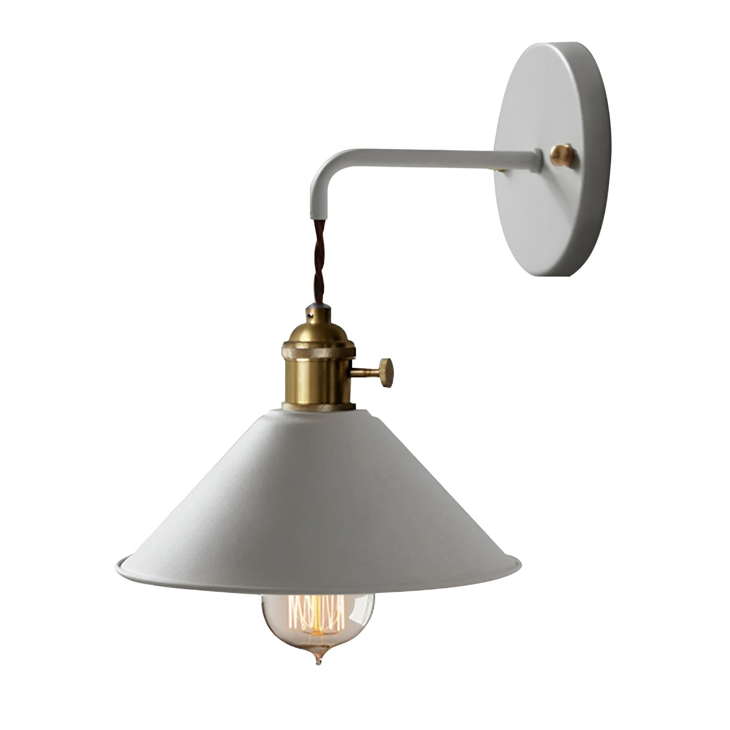 BowLift Retro Vintage Wall Lamp — Vintage-Inspired Cone Metal Wall Light