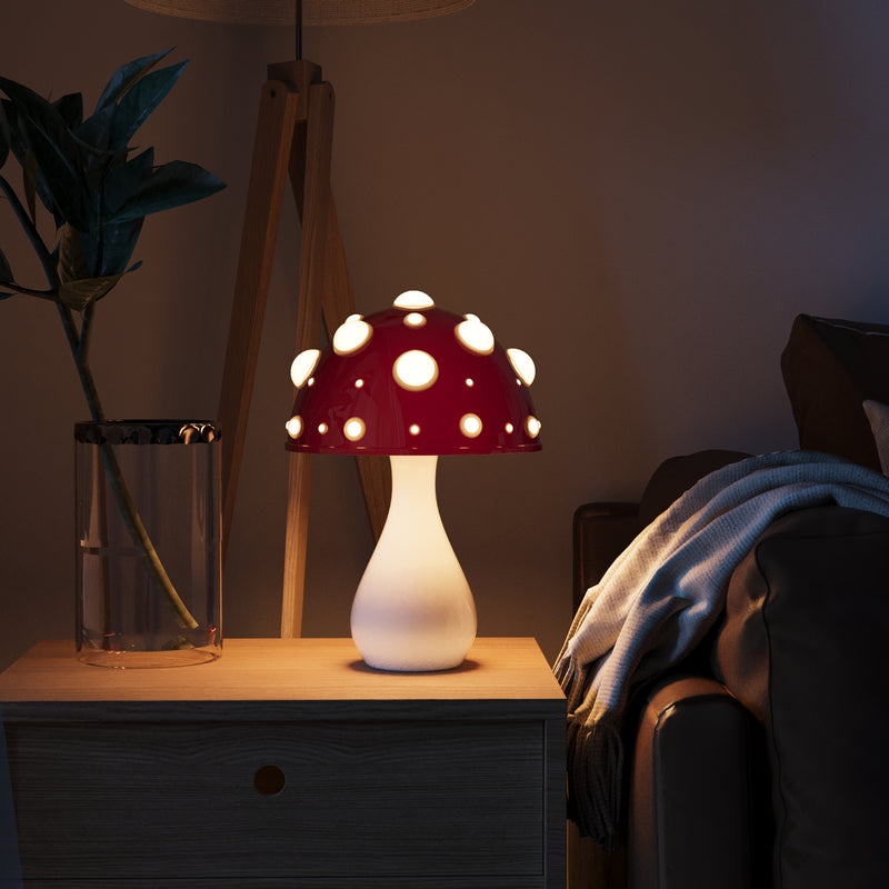 BowLift LumiFungi – Luxury LED Table Lamp with Mood-Setting Mushroom Design and Dimmable Illumination