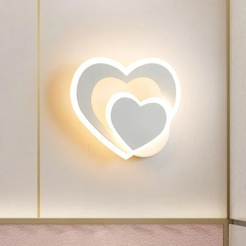 BowLift Heart-Shaped Wall Light - Romantic Design, Easy Setup - AtmosLove