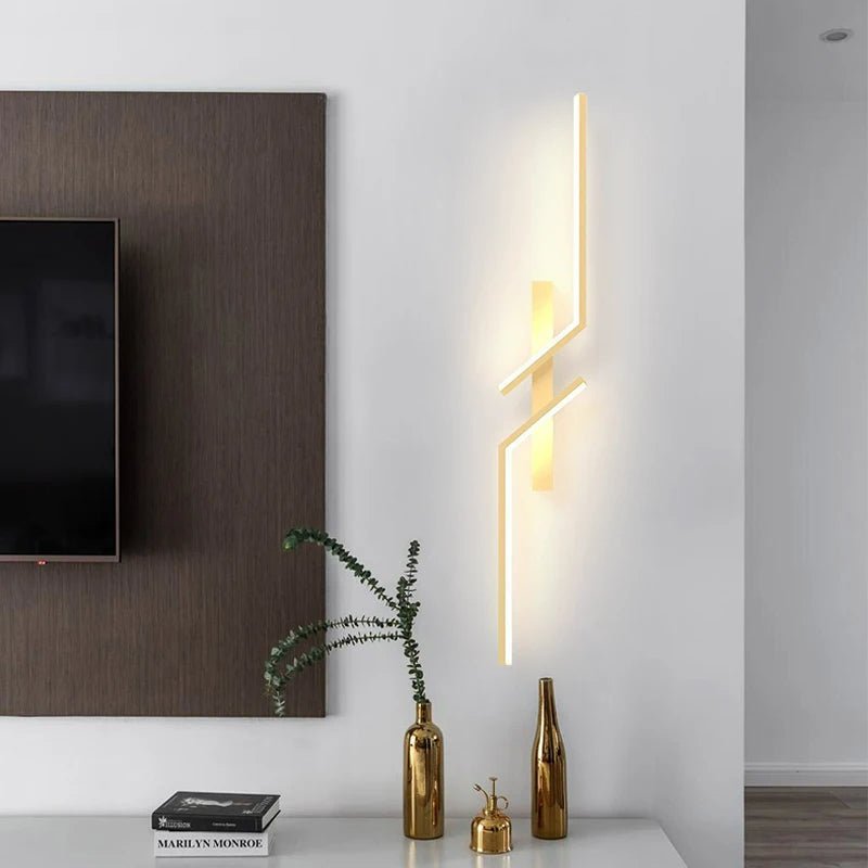 BowLift Creative LED Wall Lamp with Stripe Design — Modern, Sleek Illumination