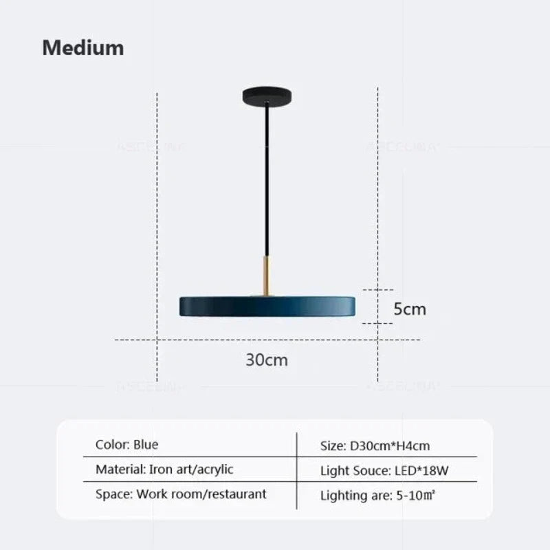 BowLift | Slim Disc Pendant Light