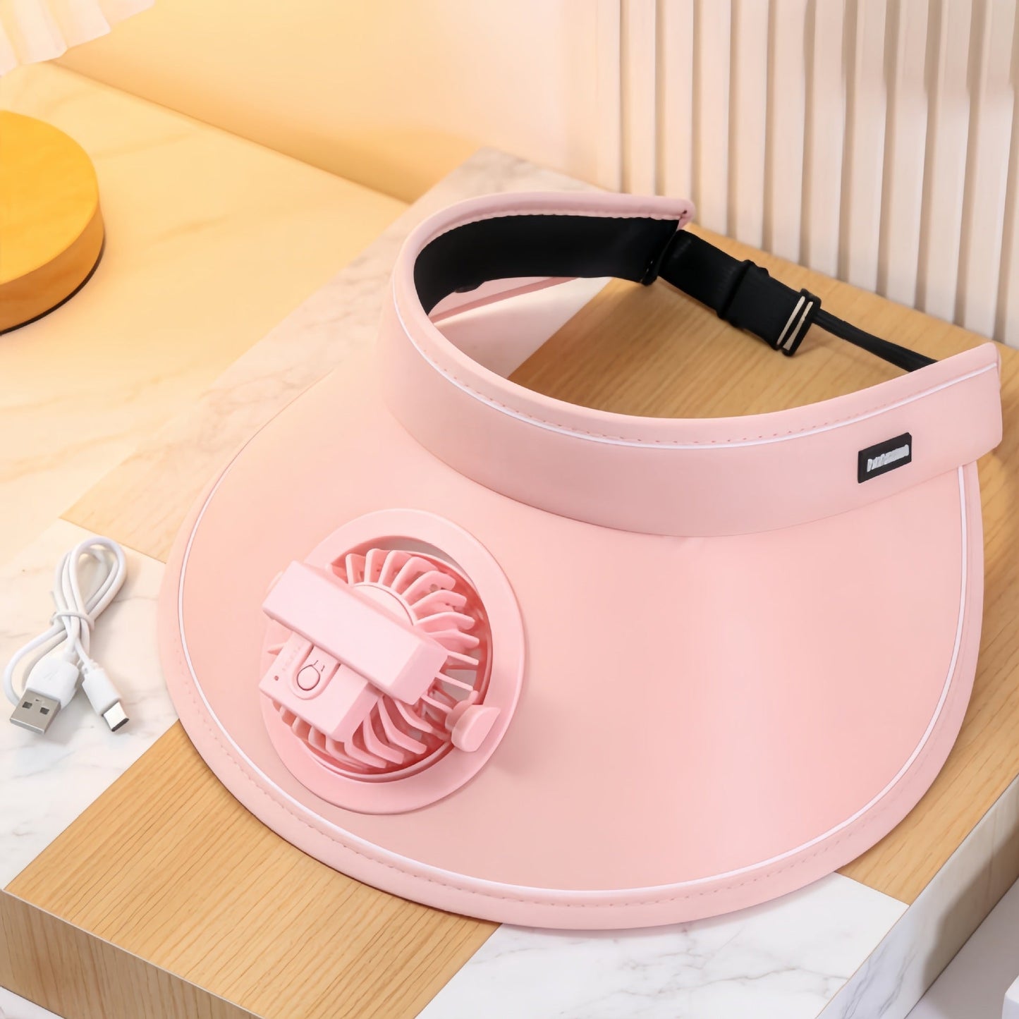 Ladies wearable cooling collar with fan Bowlift