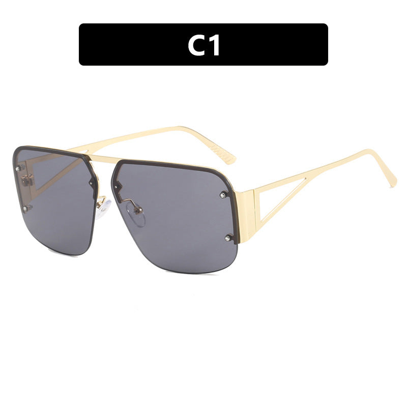 Women’s Futuristic Sunglasses with Square Frame and Mirrored Lenses Bowlift
