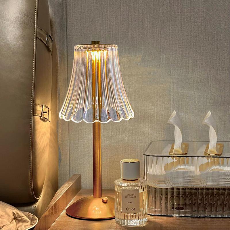 BowLift AuraGlow Table Lamp: Rechargeable LED with Dimmable Brightness