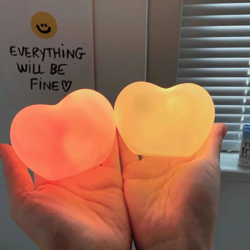 LZINA™ | Heart LED Lamp | 3D Night Light & Decor | Romantic & Creative | Gift for Wedding, Birthday & Christmas