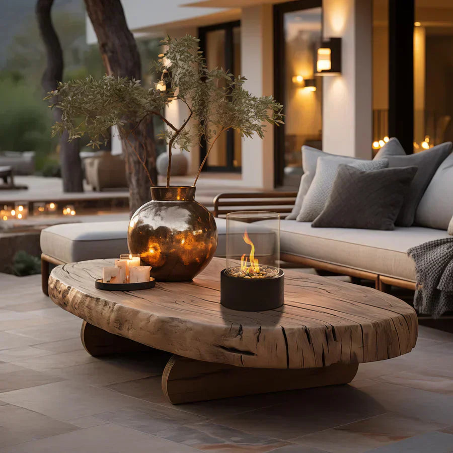 BowLift Portable Fireplace — Sleek Modern Design for Bright, Cozy Fires Anywhere