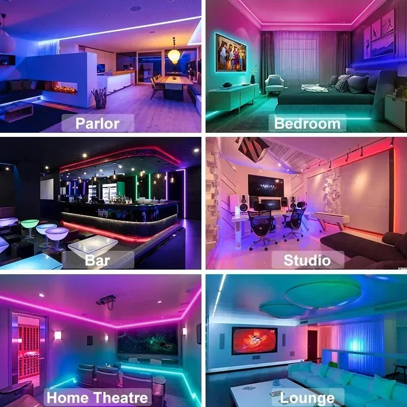 BowLift RGB 5050 LED Strip Light — Remote & App Control, USB-Powered