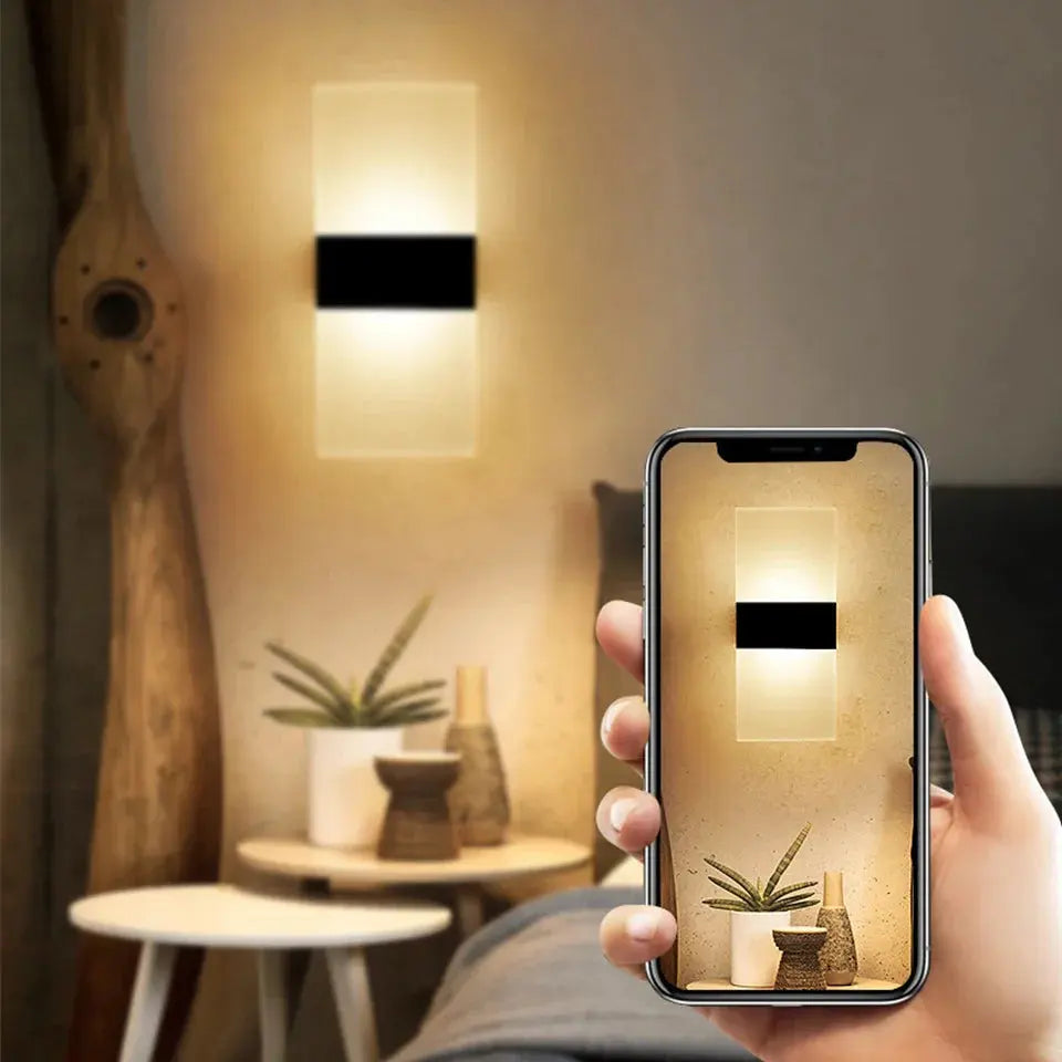 BowLift Éclatante — Premium Touch Panel Wall Light, USB Rechargeable