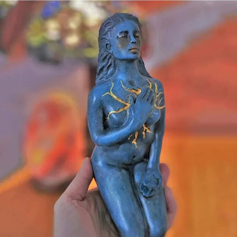 LZINA™ | Healing Goddess Sculpture: Resin abstract