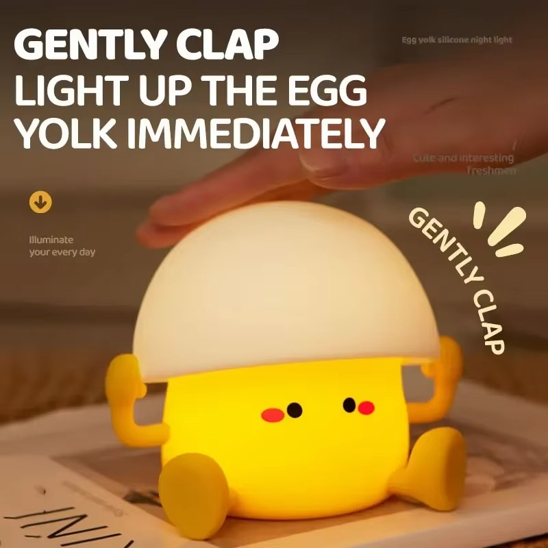 LZINA™ | Charming Mushroom & Egg Yolk LED Night Light