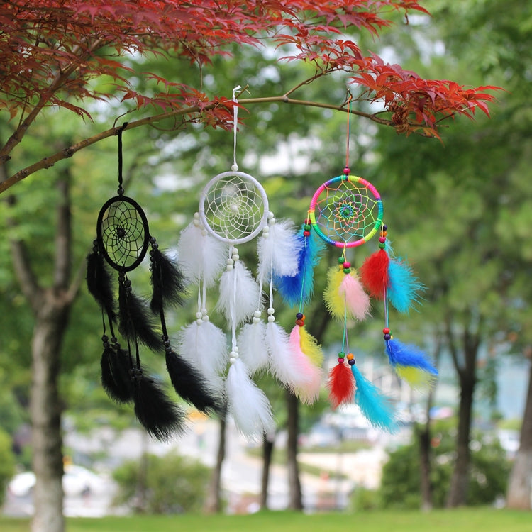 LZINA™ | Simple creative home decor ornaments dreamcatcher car pendant (White)
