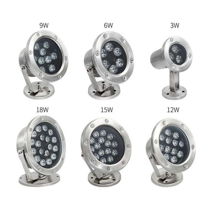 LZINA™ | LED Underwater Light Pool Fish Pond Fountain Waterproof Landscape Light 9W (Warm White)