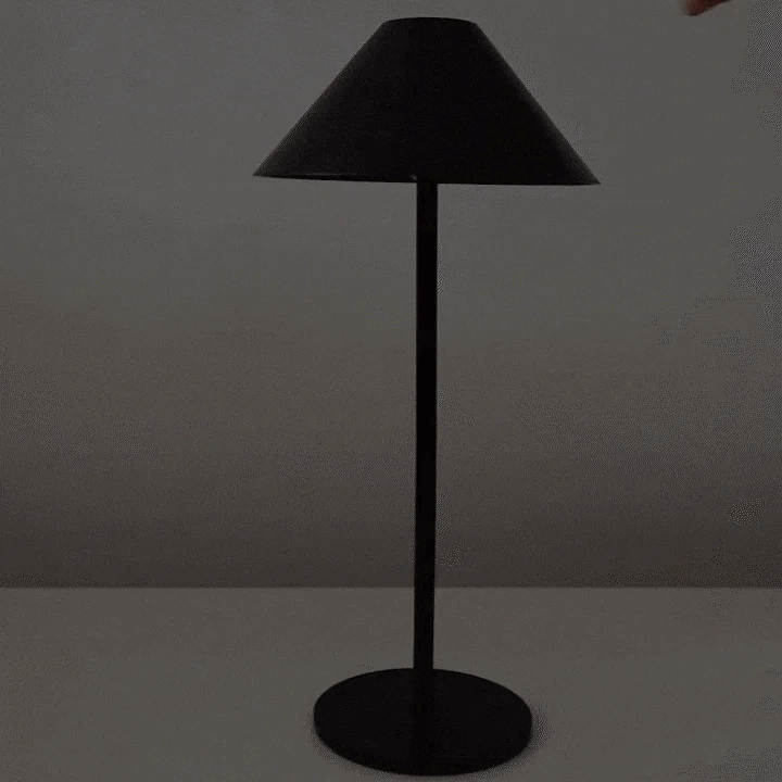 LZINA™ | Sleek Minimalist Dimmable Touch Table Lamp — Waterproof, Rechargeable, with Color Options