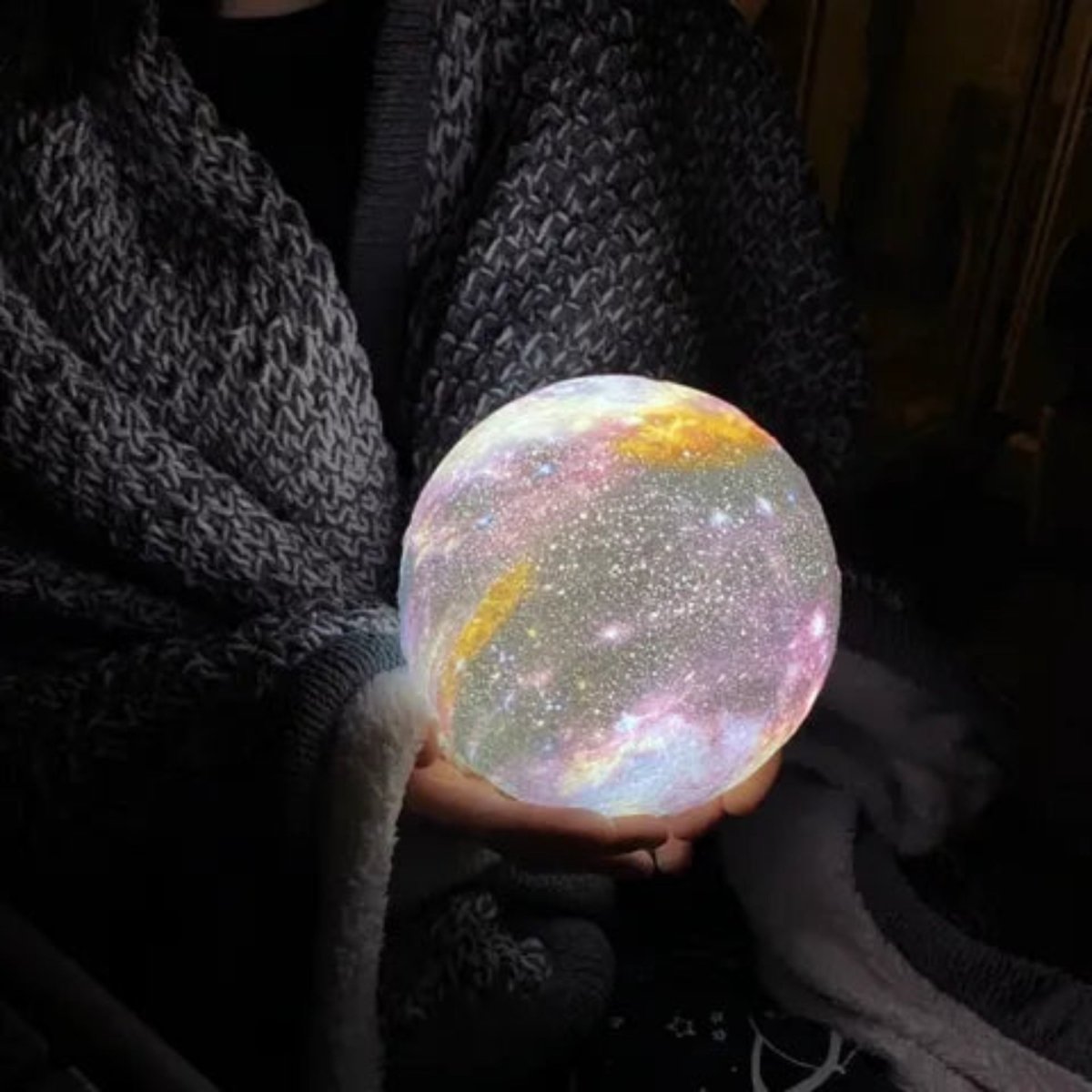 LZINA™ | CosmoShine – Multicolor Moon Night Light with Remote Control