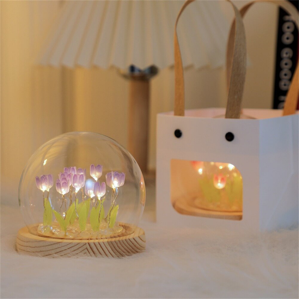 BowLift DIY Mini Tulip Flowers Night Lights – Create Your Own Blooming Glow