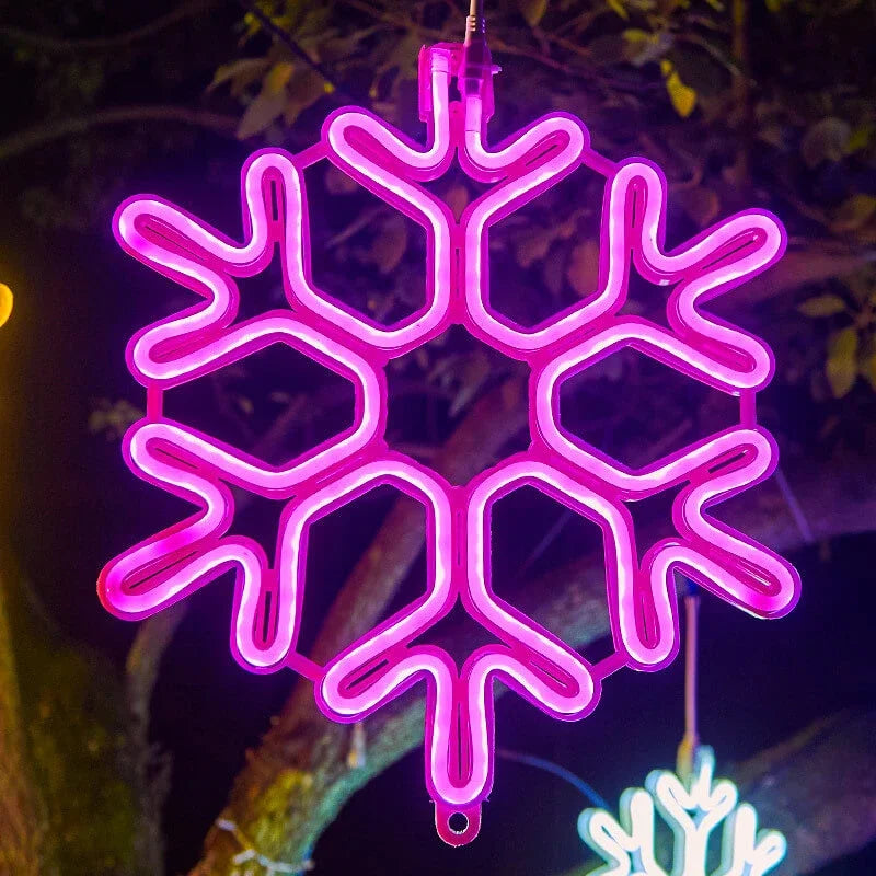 LZINA™ | Waterproof LED Snowflake Light for Festive Winter Decoration