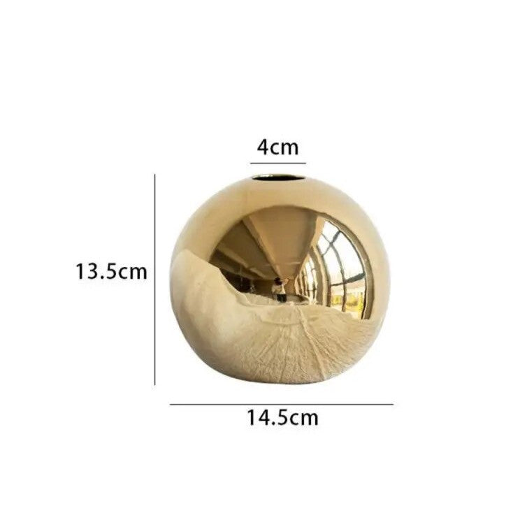 LZINA™ | Golden Ball Vase