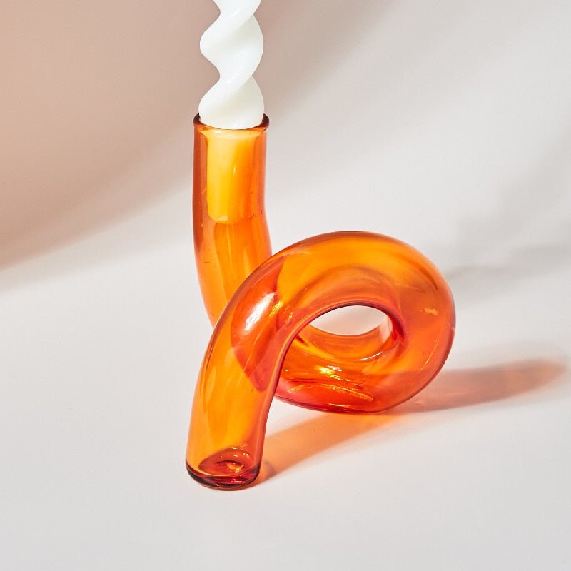BowLift | Candle holder made of glass vase