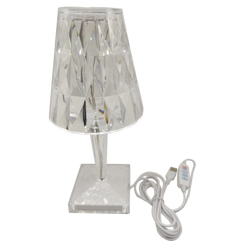 BowLift CrystaLamp: Diamond-Crystal LED Table Lamp