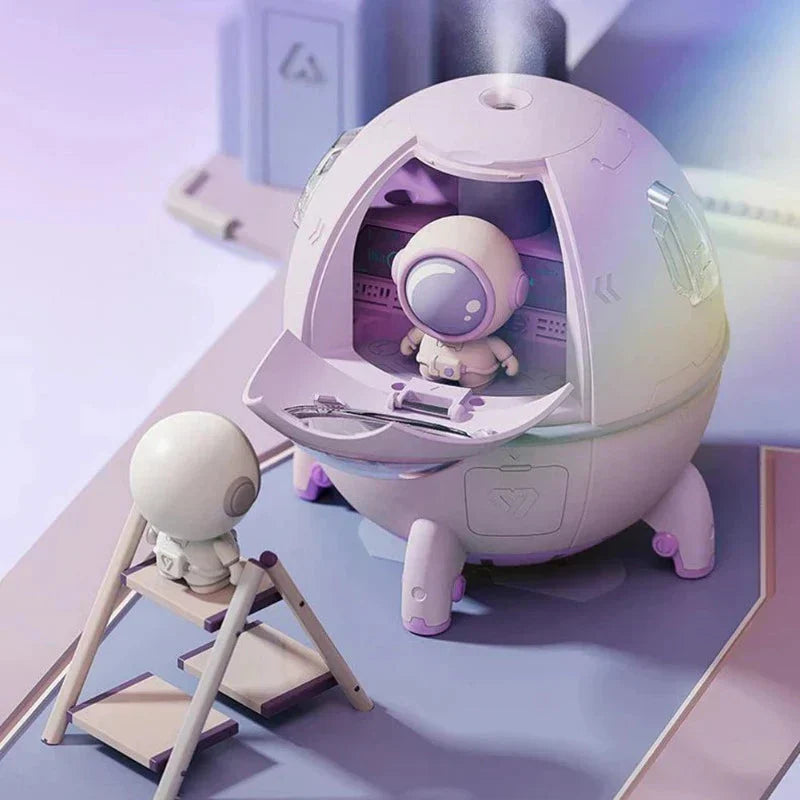LZINA™ | Portable Astronaut Air Humidifier with Night Light & Aroma Diffuser - AstroMist