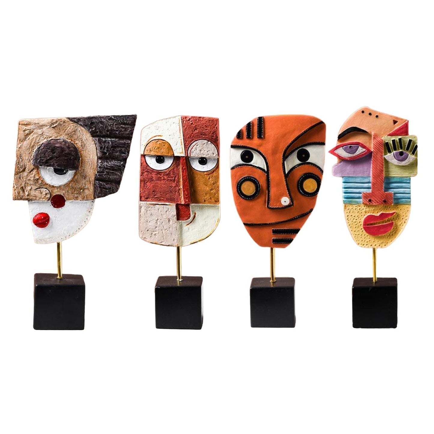 LZINA™ | Abstract Pop Art Face Home Sculpture