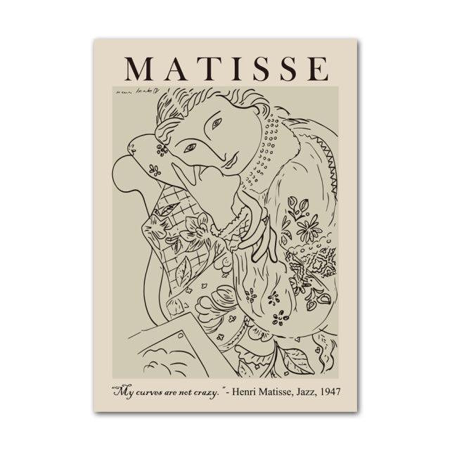 LZINA™ | Henri Matisse Picasso Abstract Canvas
