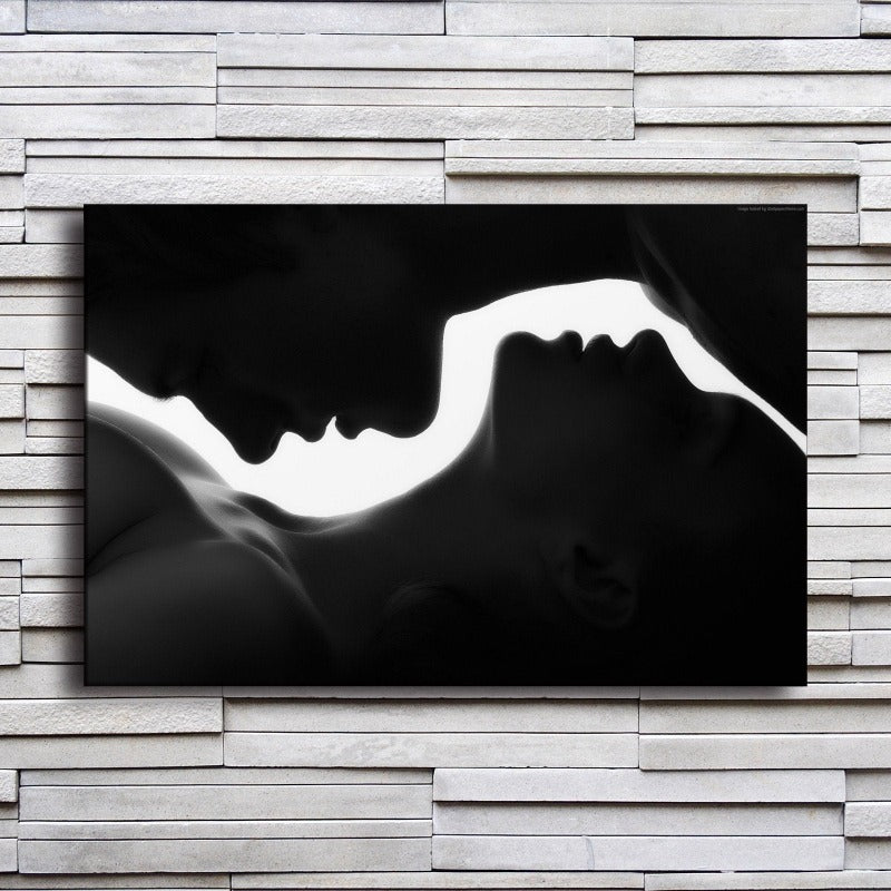 LZINA™ | Man and Woman Silhouette - Canvas Wall Art Painting