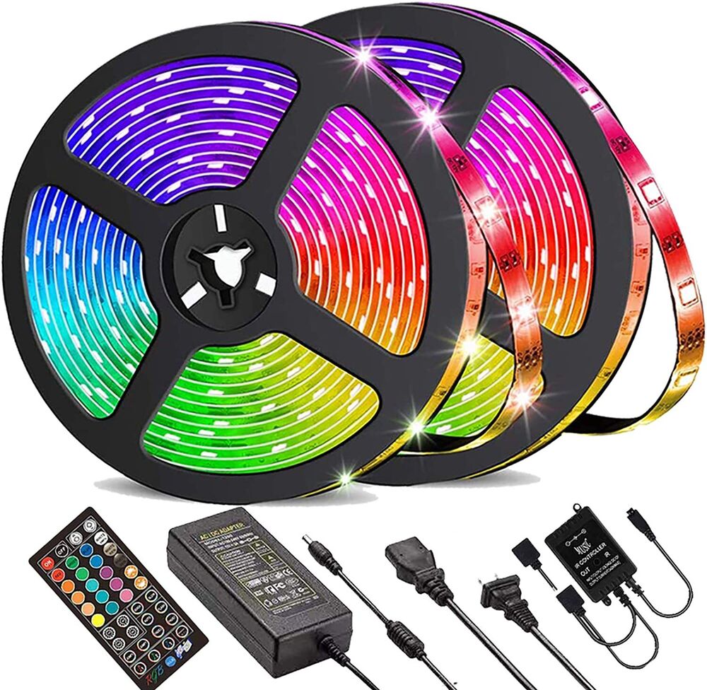 BowLift Bluetooth RGB LED Strip Lights – 30m Total (Two 15m Strips), Music Sync, 5050 LEDs, Remote Control