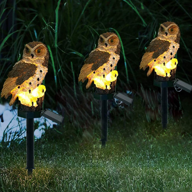 LZINA™ | Barter | Garden lamp owls with solar energy