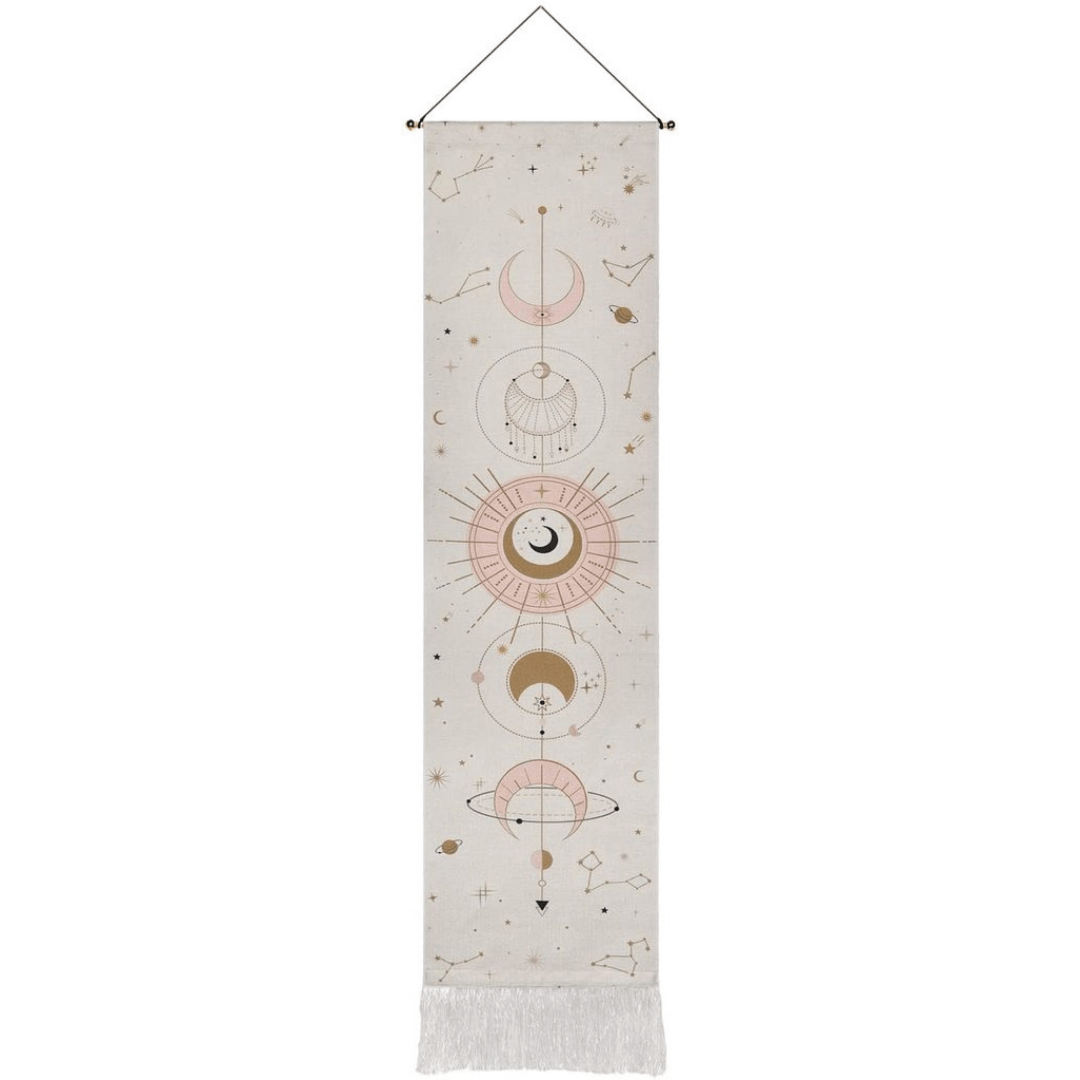 LZINA™ | Moon Phases Wall Hanging Tapestry
