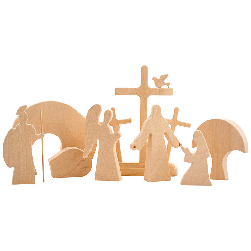 LZINA™ | Easter Scene Wooden Decoration
