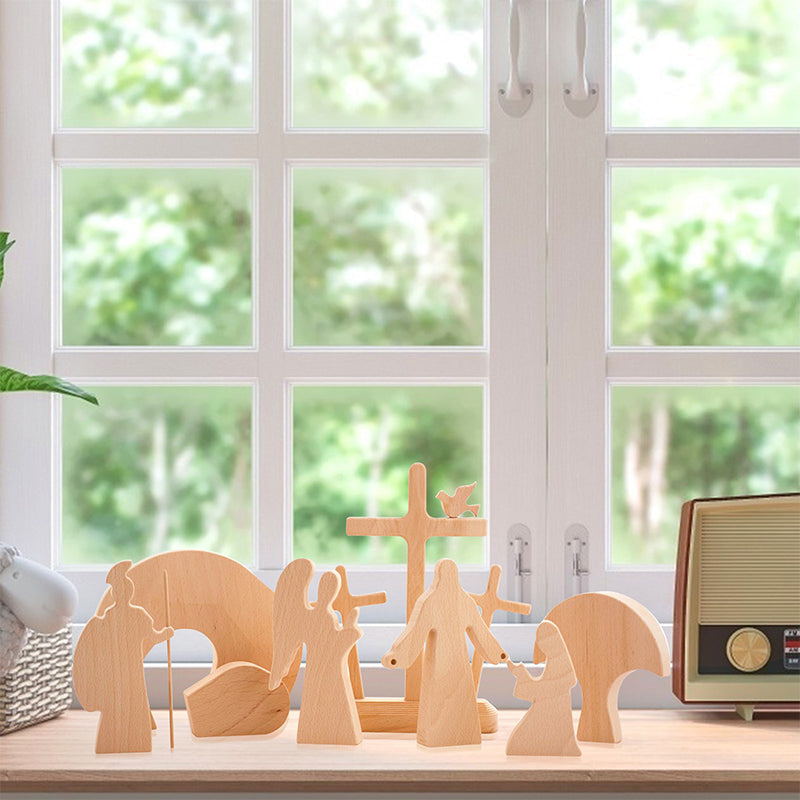 LZINA™ | Easter Scene Wooden Decoration