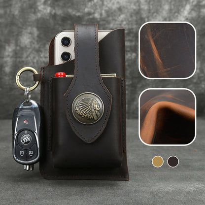 BowLift | Multifunctional leather phone case