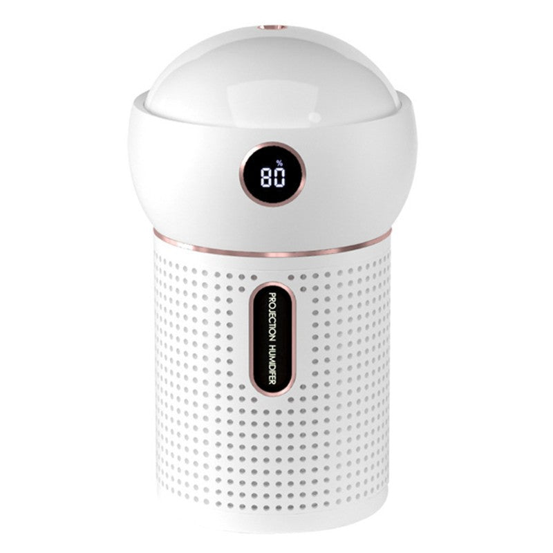 LZINA™ | 3-in-1 Portable Rechargeable Mini Humidifier, with 360¬∞ Dynamic Projection & Night Light, for Home, Office & Party