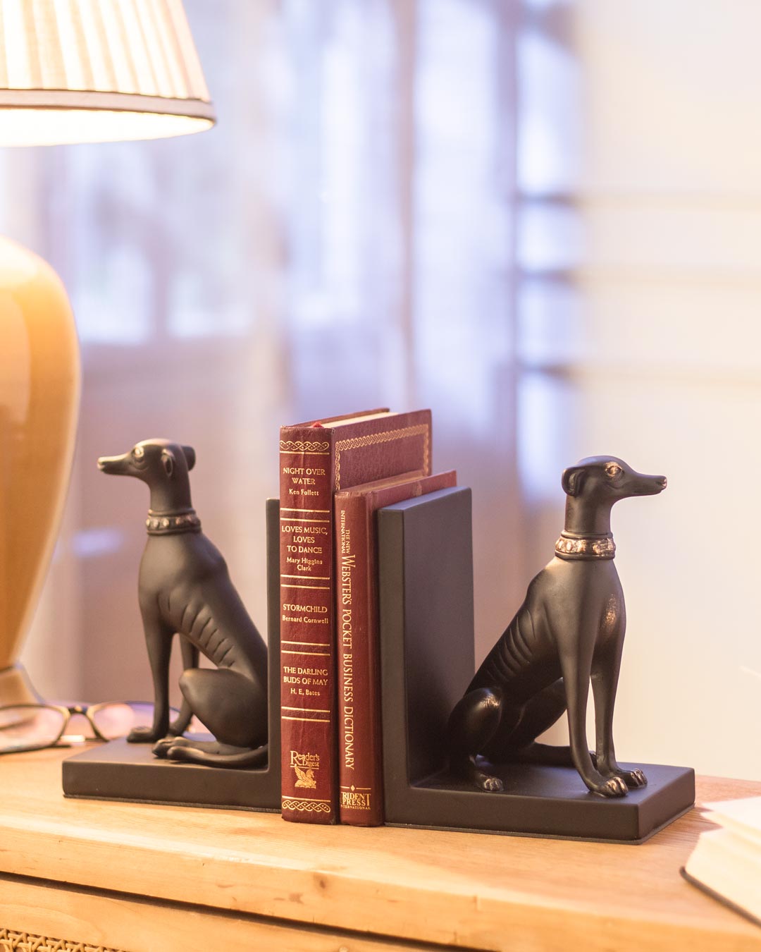 LZINA™ | Guard Dog Bookend Set - Black